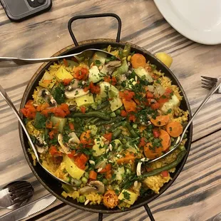 vegetarian paella