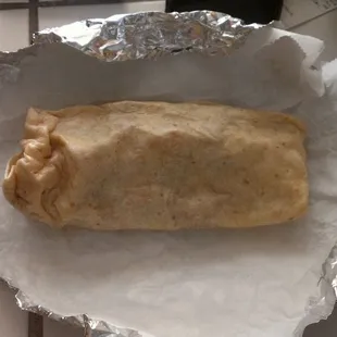 breakfast burrito. Potato,Egg,Cheese &amp; Bacon. $3.15