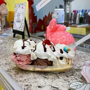 Banana Split was absolutely delicious .