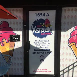 Check the sign on left, they&apos;re open check the updated times in door