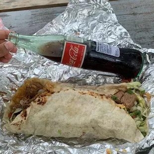 Burrito California, Massive 10$ burrito, so worth the price it&apos;s big enough for two