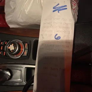 Time stamp of my order!