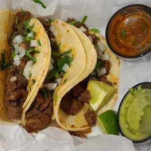 3 Carne Asada Tacos