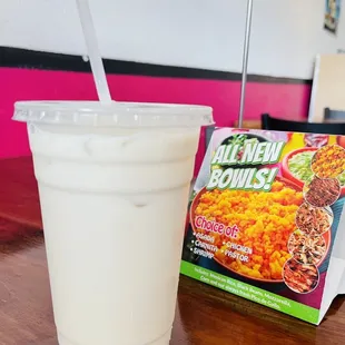 Horchata , sooo good.