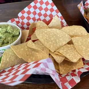Chips and guacamole