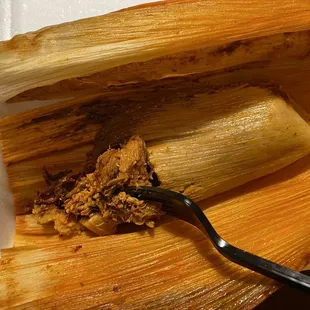 Inside of tamale