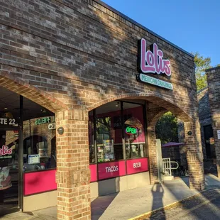 the outside of the building