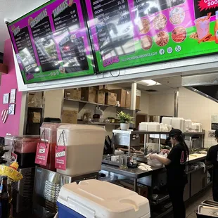 Menu area