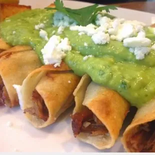 a plate of mexican food