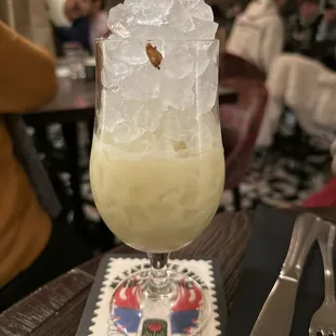 In the clear mocktail