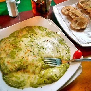 Baked Chicken Crepes Au Gratin