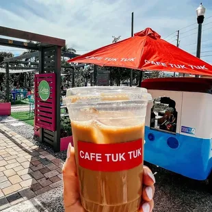 Cute coffee pop up from cafe Tuktuk