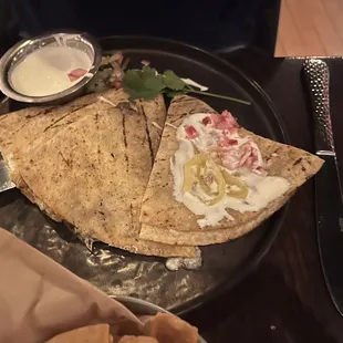 Brisket quesadilla