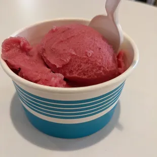 Lemon berry sorbet
