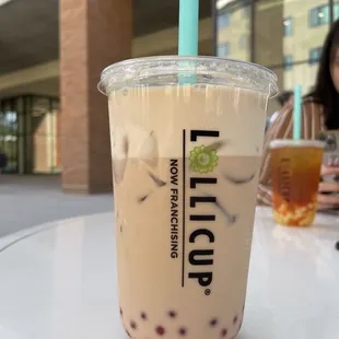 Rose milk tea