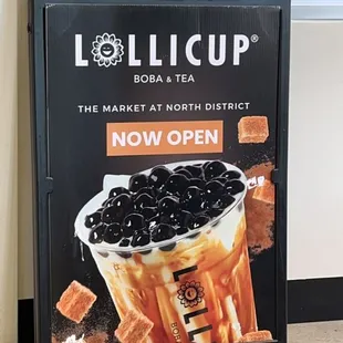 a sign for the market at north district