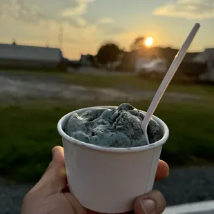 regular cup of Cookie Monster $7.95 (instagram: @issa.cheatday)