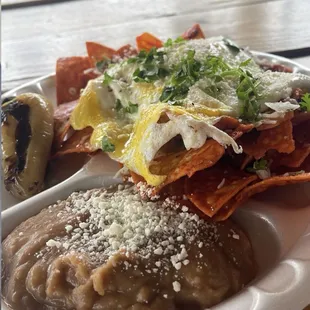 Chilaquiles plate