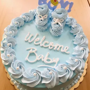 Baby shower Tres Leches cake.