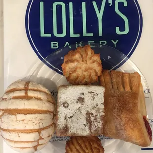 a variety of pastries