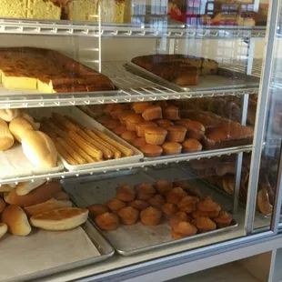a variety of baked goods