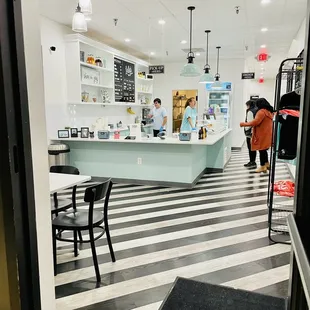 the interior of the store