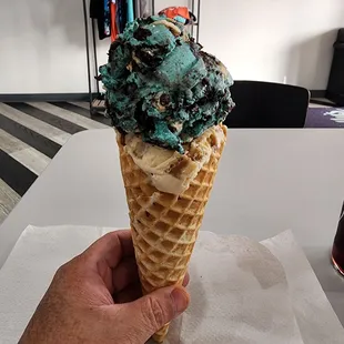 Cookie Monster | PB &amp; J | Waffle Cone