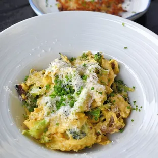 Scrambled eggs with broccolini--this is outstanding