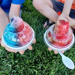 Shaved ice cups
