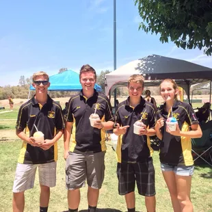 Kingsburg Gun Club state championships. Trap is a team effort. Enjoying authentic shave ice is an individual experience!