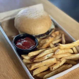 Cheeseburger and Fries