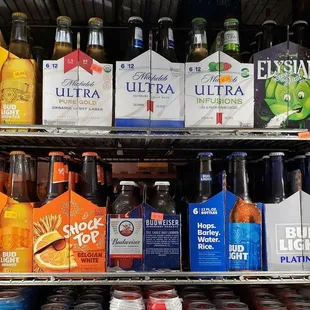 a fridge full of beer
