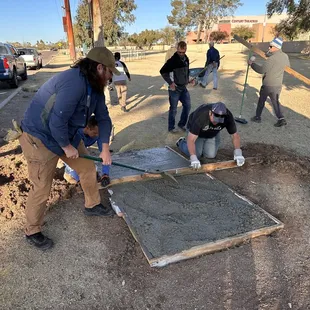 Finishing tee pads