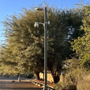 Security cameras in parking lot