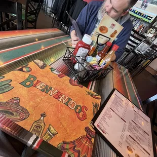 a man sitting at a table