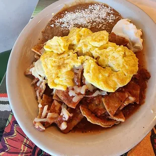 Chilaquiles con huevo