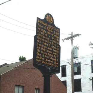 Site of the Lombard Street Riot, 1842