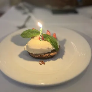 Birthday dessert