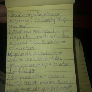 Bartenders even let me keep the pen!