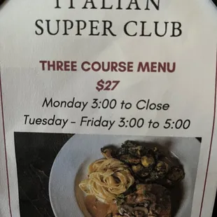 Italian Supper Club!