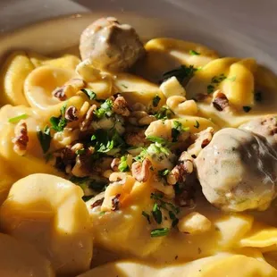 Gorgonzola Tortellini + Lamb Meatballs