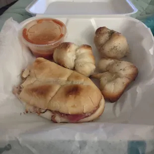 Cuban sandwich and cheese Notts.