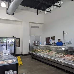 Seafood counter