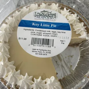Key lime pie.