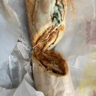 Chicken Parmesan Sandwich 8" - good stuff. A little pricey $13.