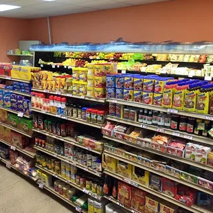 a variety of food items