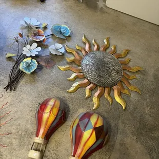 Metal yard decor that I bought