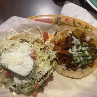 El pastor taco and Sope