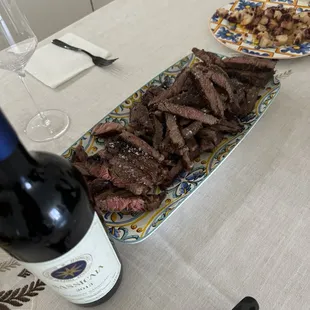 Perfectly tasty meat platter.