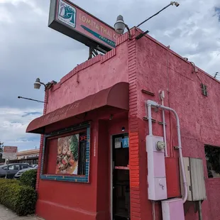 the outside of the building